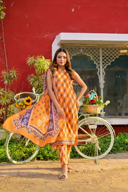 3 PIECE LAWN PRINTED SUIT UNSTITCHED