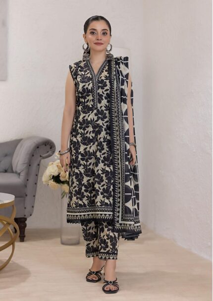 3 PIECE LAWN PRINTED SUIT UNSTITCHED