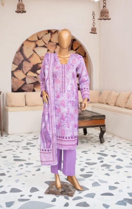 3 PIECE LAWN PRINTED SUIT UNSTITCHED